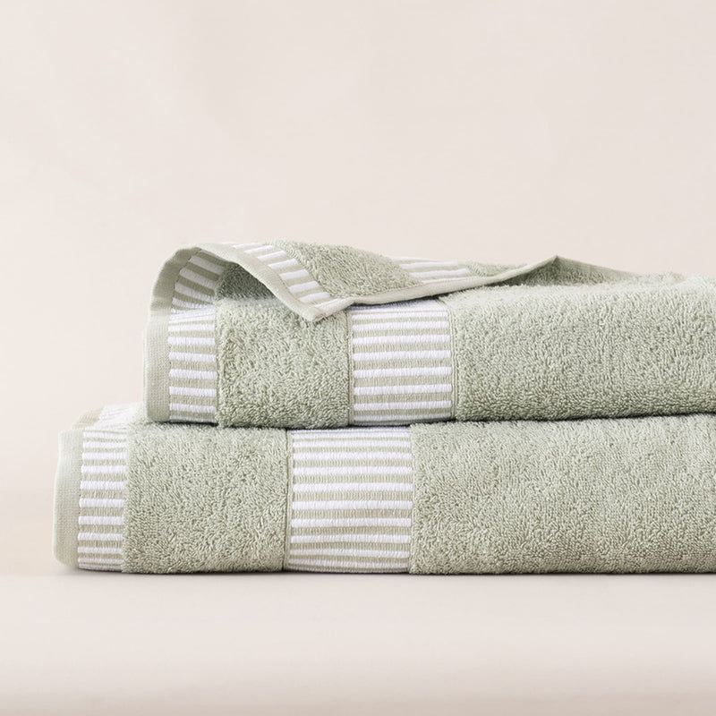 Set 2 Toallas Egyptia 460 grs 70x140/45x90 cm Verde