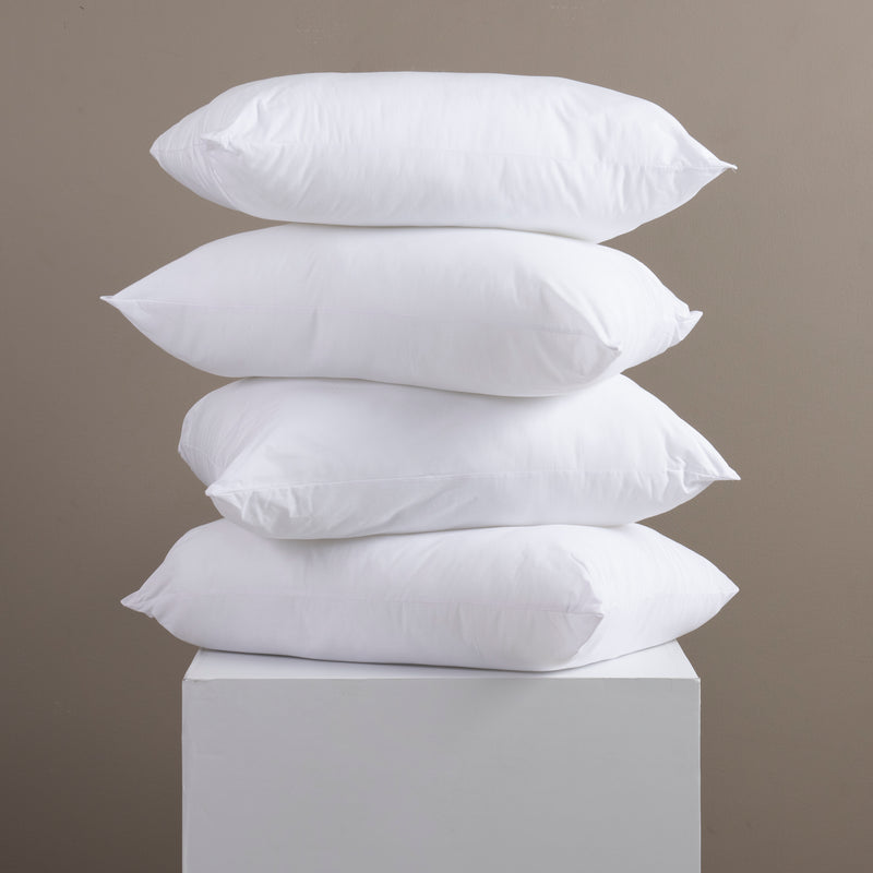 Set 4 Almohadas 144 Hilos 50x70 cm Blancas