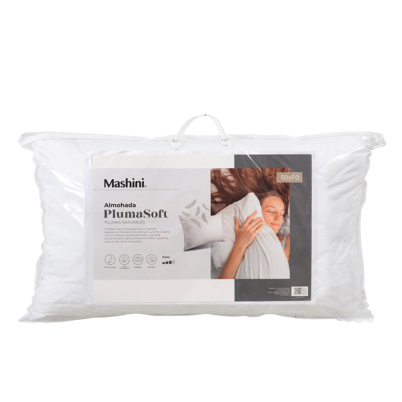 Almohada Plumas 50x90 cm Blanca