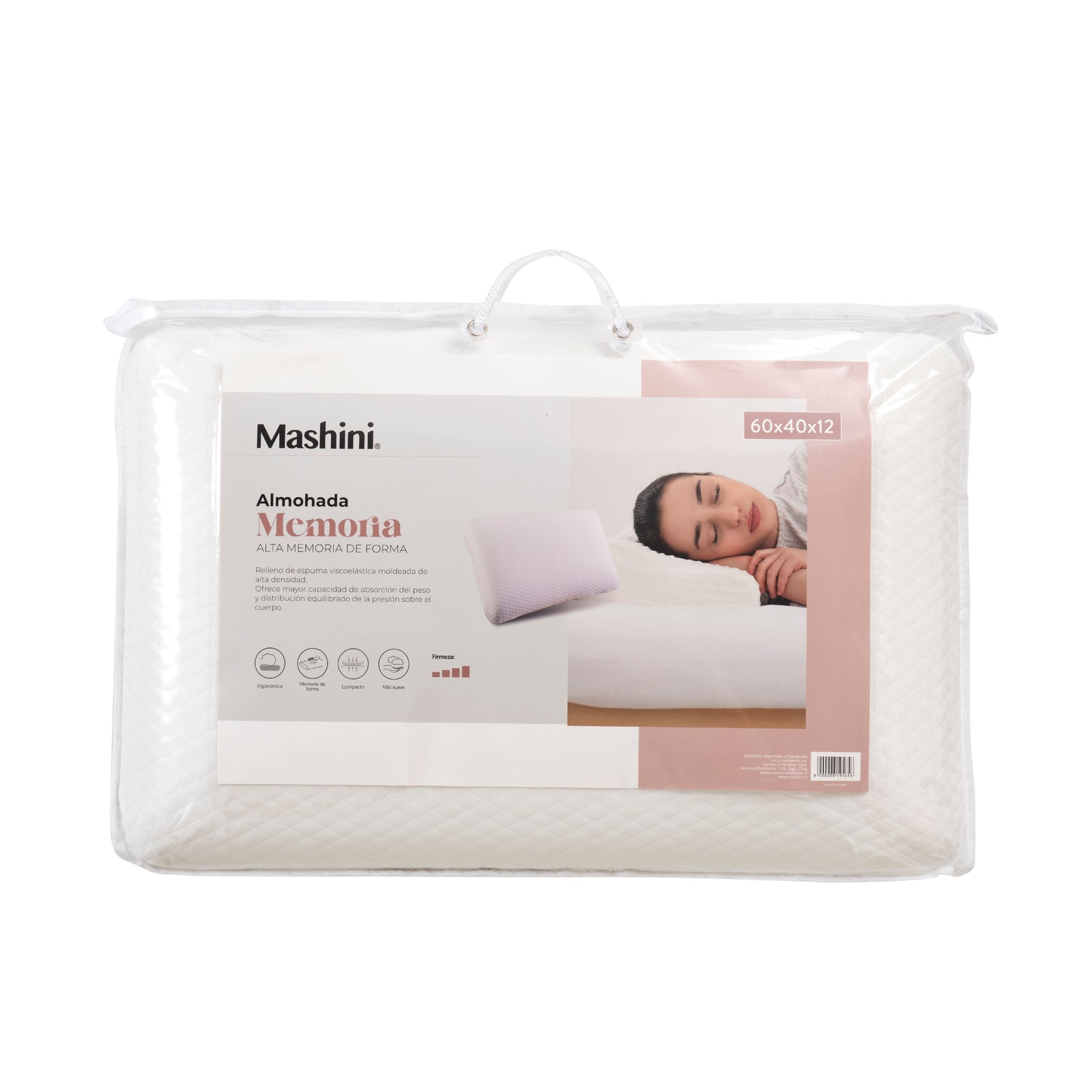 Almohada Memory Foam 40x60 cms Blanca
