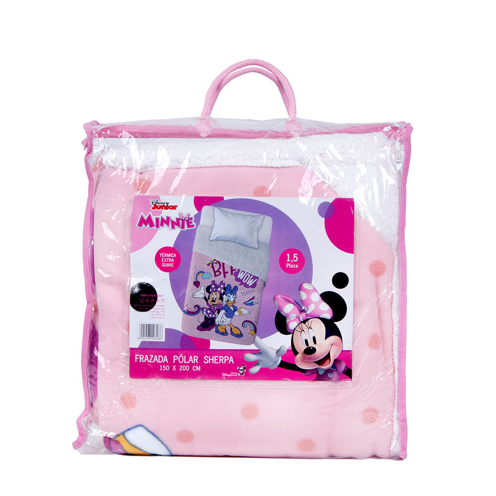 Frazada Polar Sherpa 150x200 Minnie Daisy | Mashini