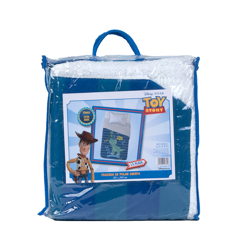 Frazada Polar Sherpa 150x200 Toy Story Rex | Mashini