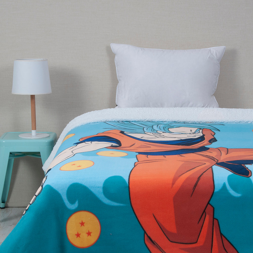Frazada Polar Sherpa 150x200 Dragon Ball Z Super | Mashini
