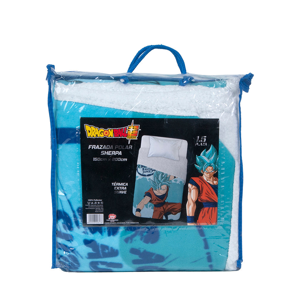 Frazada Polar Sherpa 150x200 Dragon Ball Z Super | Mashini