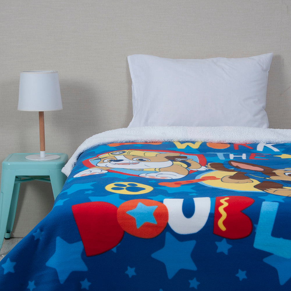 Frazada Polar Sherpa 150x200 PWP Niño Team Work | Mashini