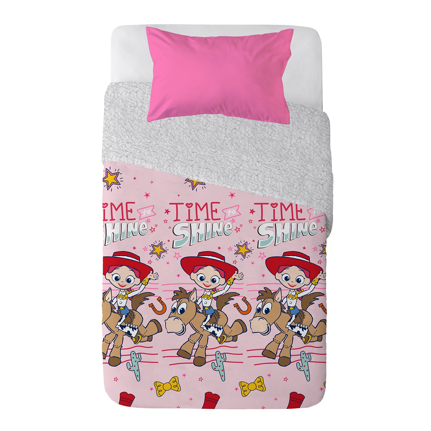 Plumón 1.5 Microfibra Sherpa Single Toy Story Cow Girl | Mashini