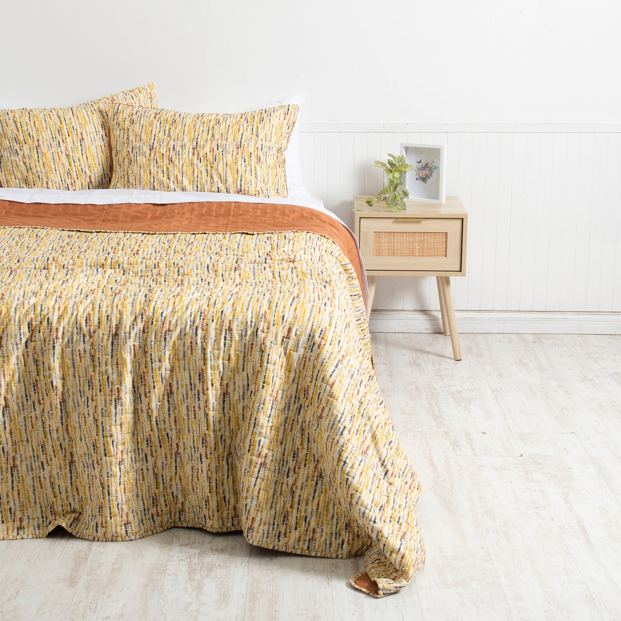 Mashini Quilts Quilt 2 Plazas Cama alta calidad diseño exclusivo