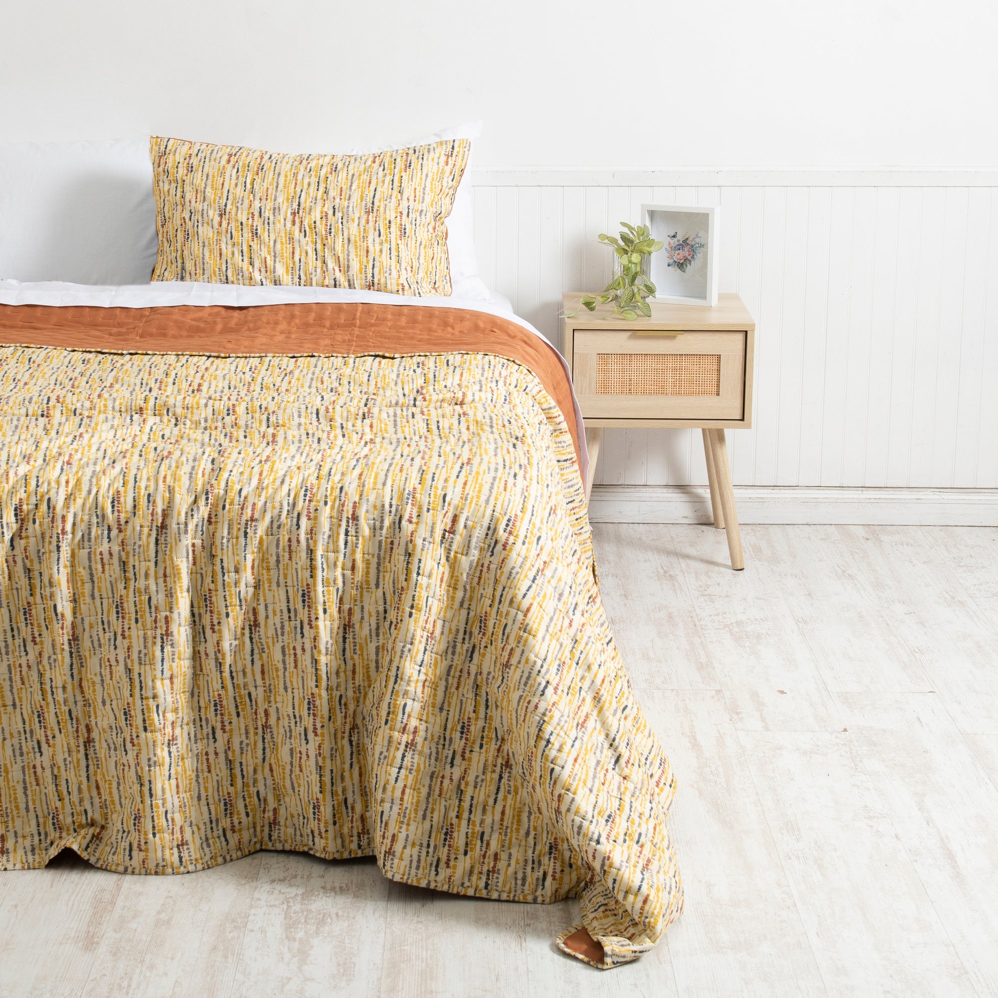 Mashini Quilts Quilt 1.5 Plazas Cama alta calidad diseño exclusivo