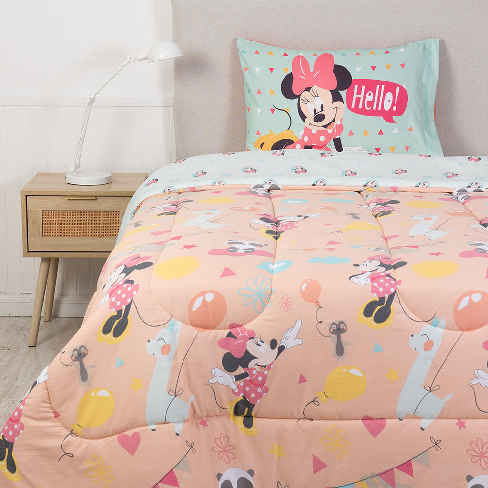 Plumón 1.5 Plazas Microfibra Minnie Animales