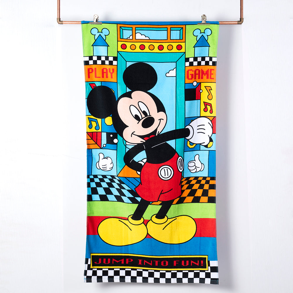 Toalla Playa Algodón 70x140 cms Mickey Juego