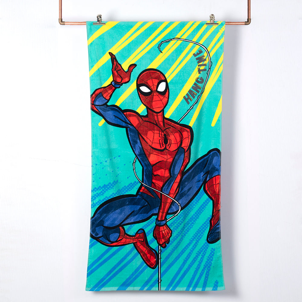 Toalla Playa Algodón 70x140 cms Spiderman Invertido