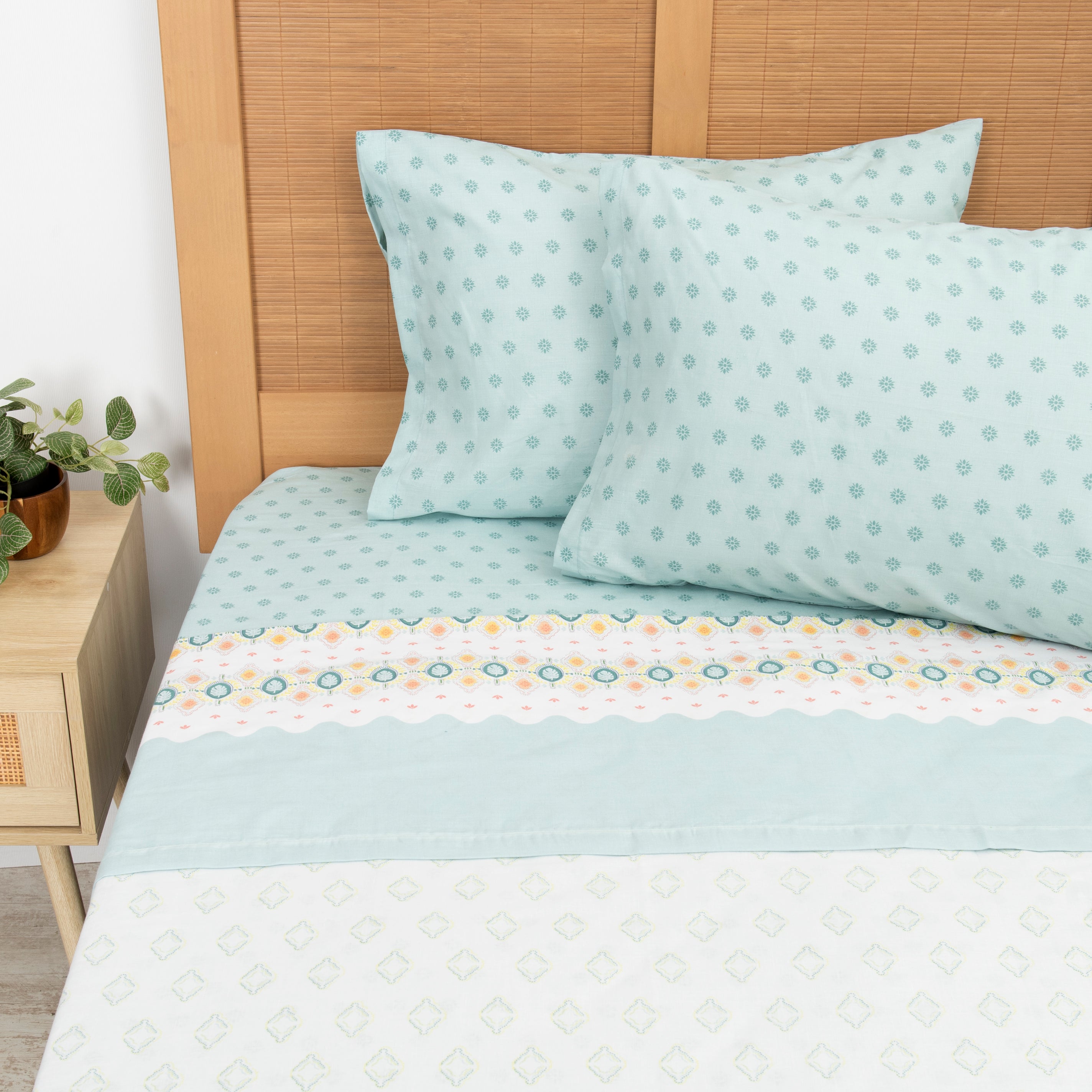 Mashini Sábanas 144 hilos 2 Plazas Cama alta calidad diseño exclusivo