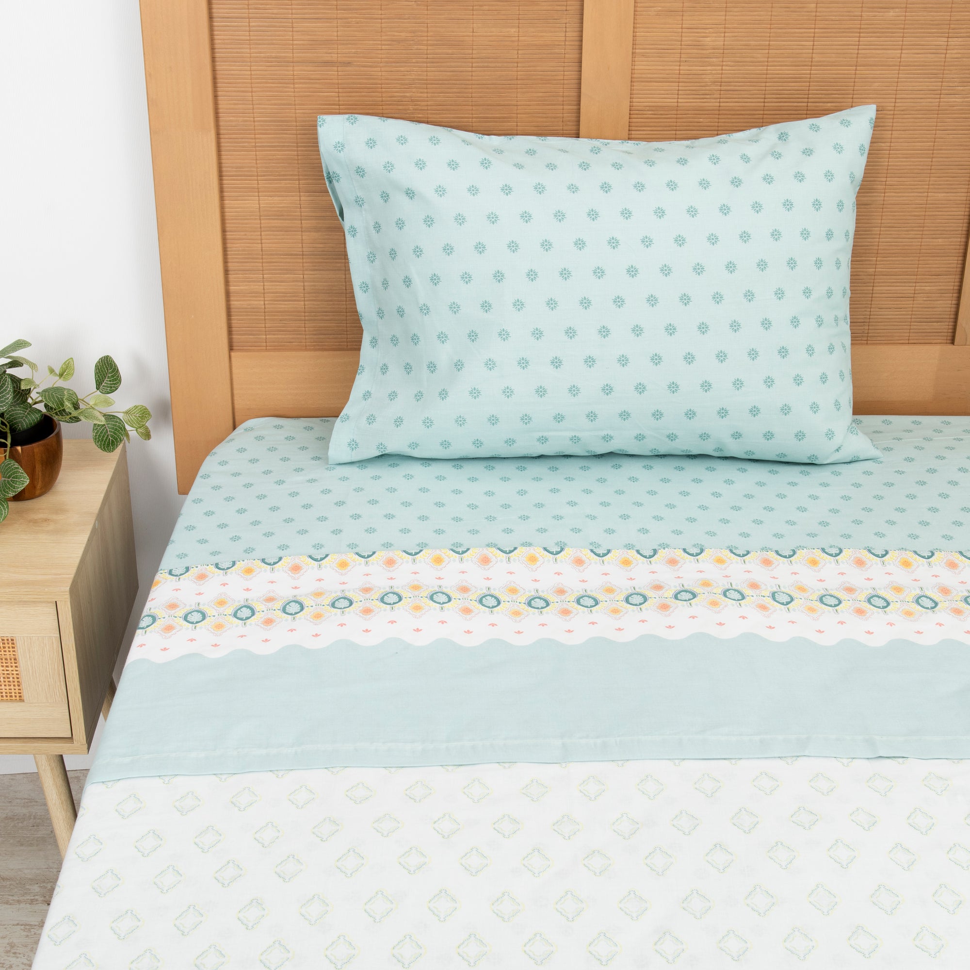 Mashini Sábanas 144 hilos 1.5 Plazas Cama alta calidad diseño exclusivo