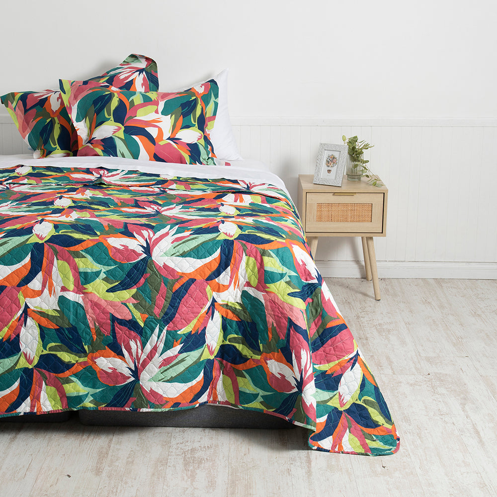 Quilt King Cordoba Estampado Flowers