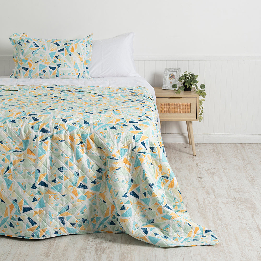 Mashini Quilts Quilt 1.5 Plazas Cama alta calidad diseño exclusivo