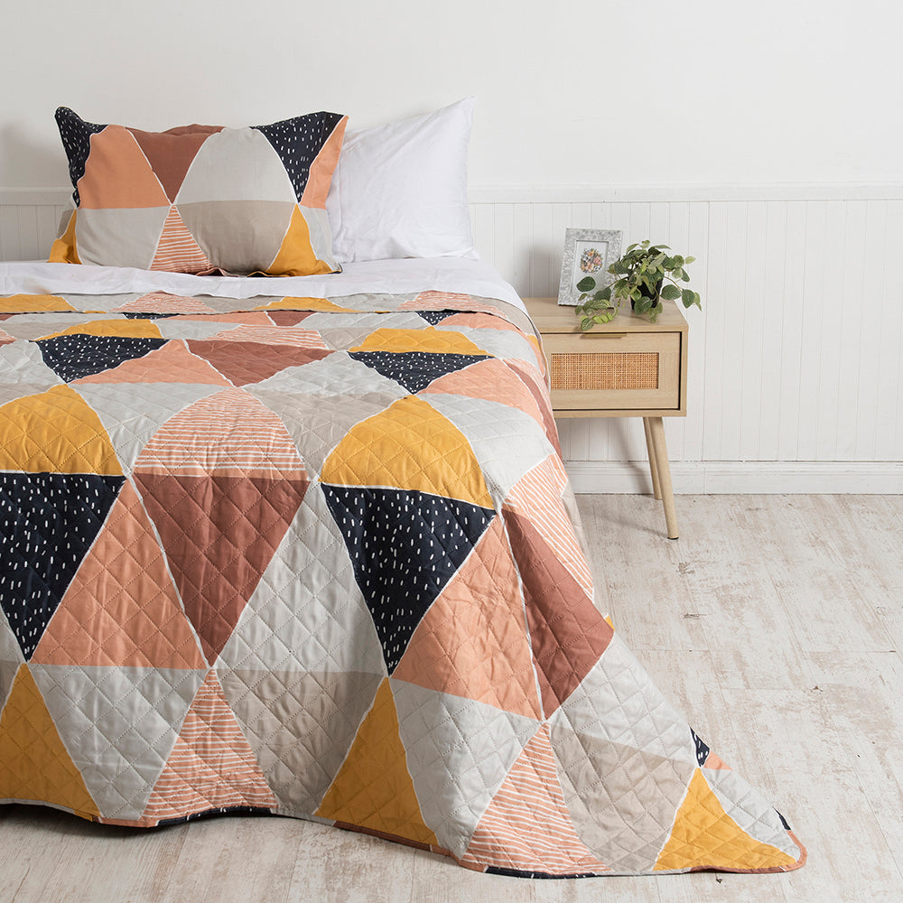Mashini Quilts Quilt 1.5 Plazas Cama alta calidad diseño exclusivo