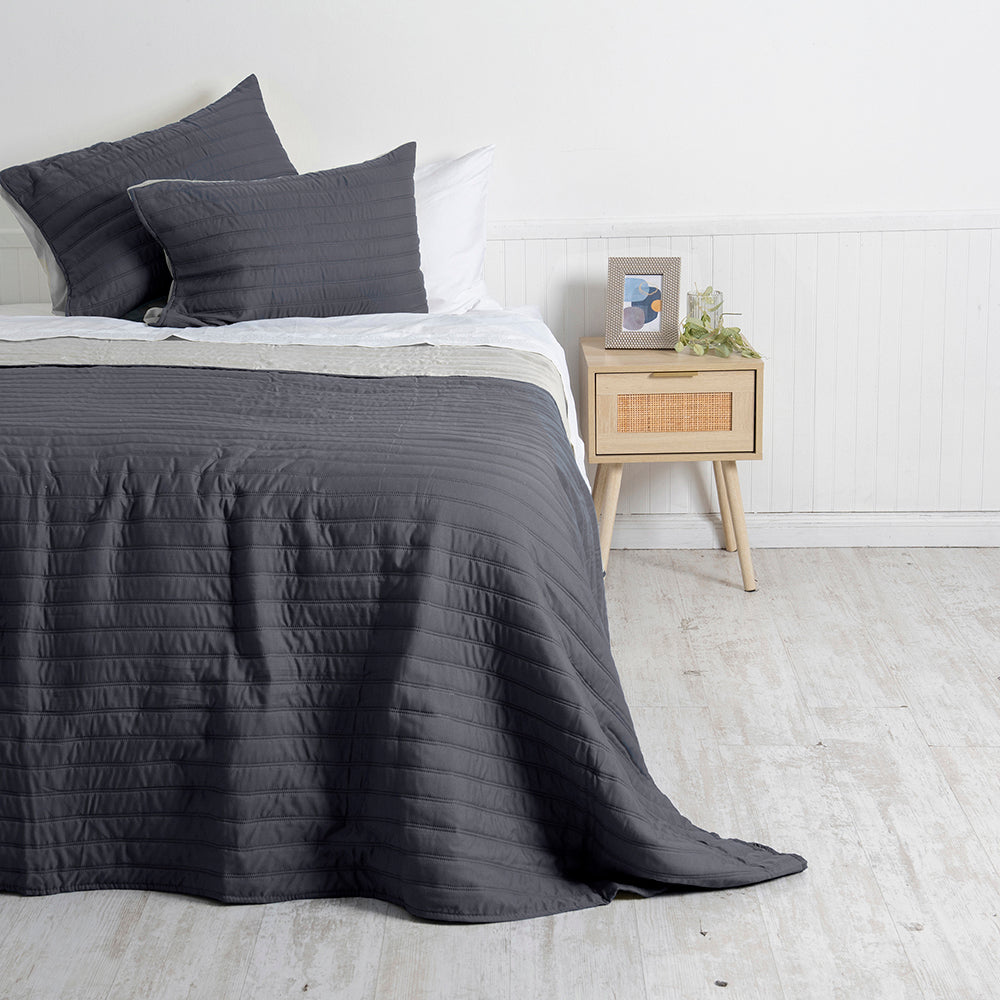 Quilt 2 Plazas Toledo Marengo - Gris