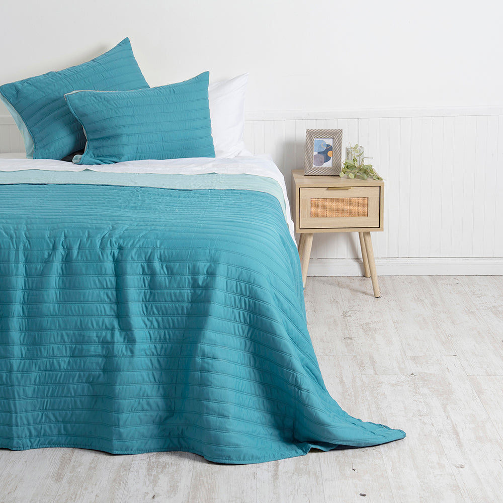 Quilt 2 Plazas Toledo Calypso - Celeste