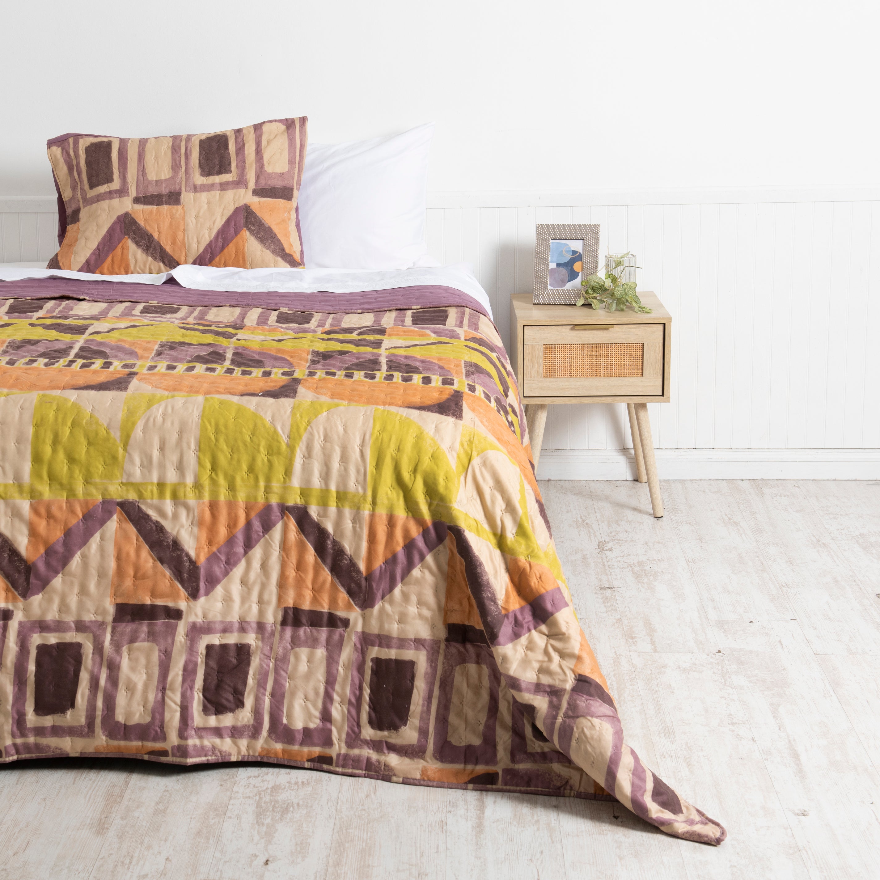 Mashini Quilts Quilt 1.5 Plazas Cama alta calidad diseño exclusivo
