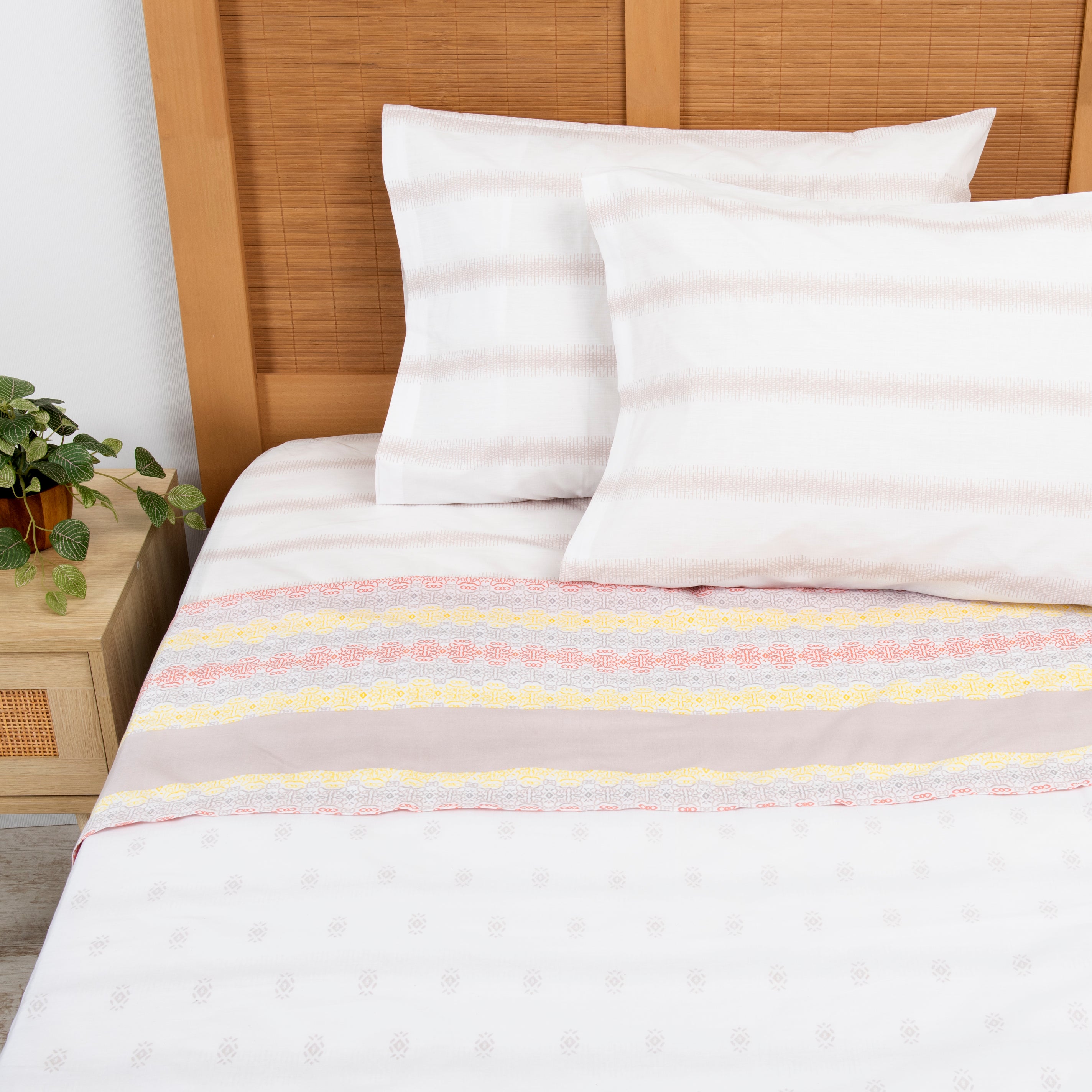 Mashini Sábanas 180 hilos 2 Plazas Cama alta calidad diseño exclusivo