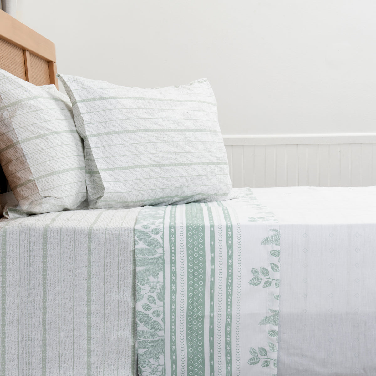 Sábana King 180 Hilos Estampado Selva