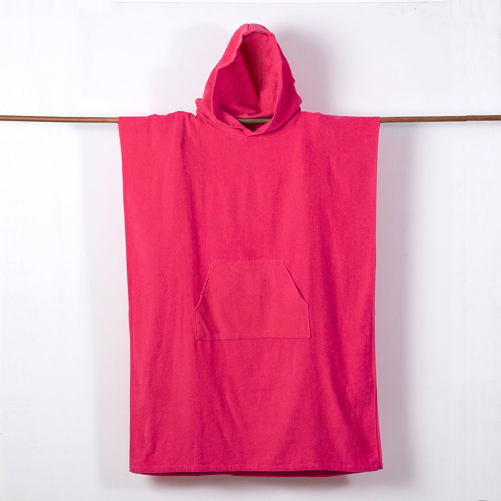 Poncho Playa 70x100 cms Fucsia