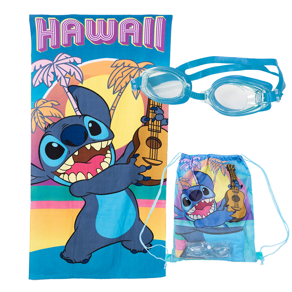 Set Toalla, Lentes de Agua y Bolso Stitch