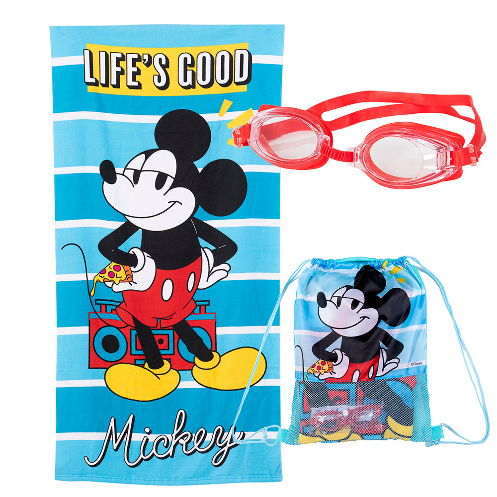 Set Toalla, Lentes de Agua y Bolso Mickey