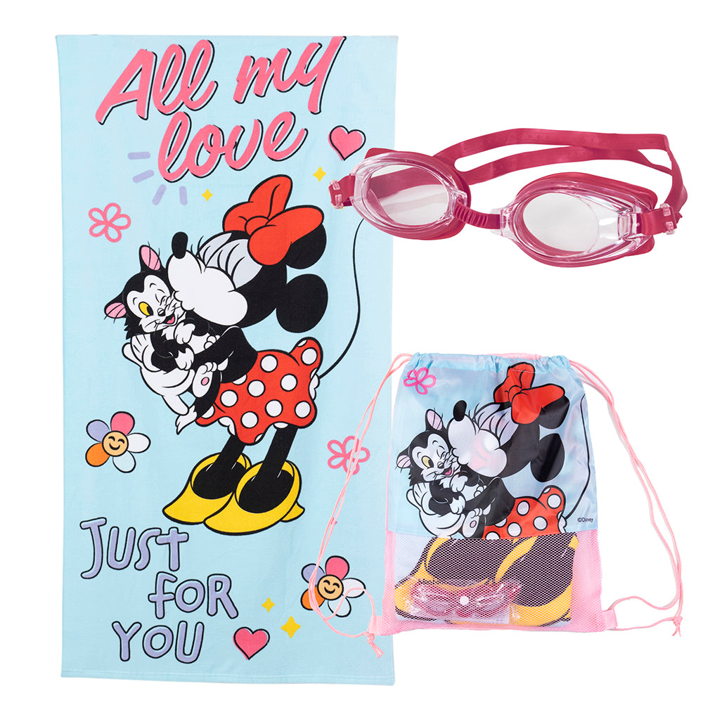 Set Toalla, Lentes de Agua y Bolso Minnie