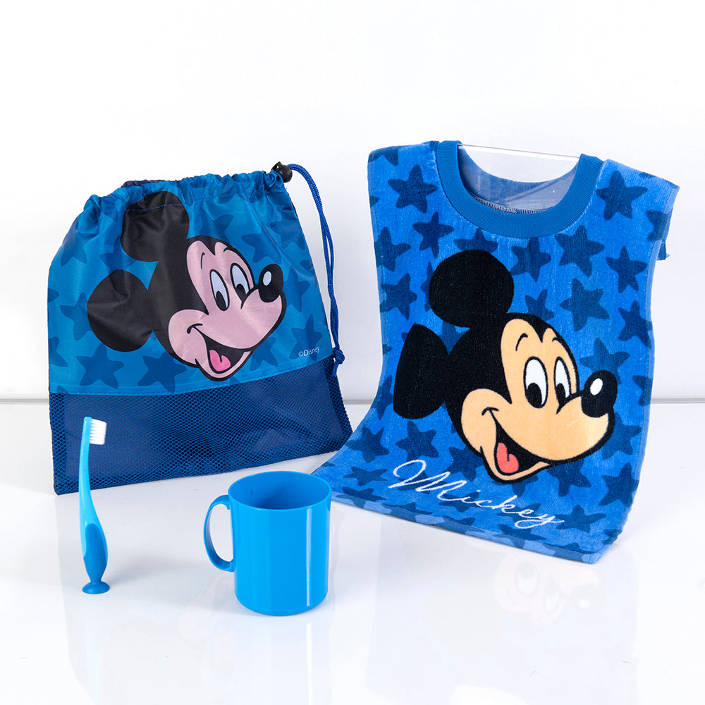 Set Toalla, Cepillo, Taza y Bolso Mickey Cara