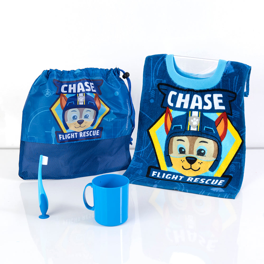 Set Toalla, Cepillo, Taza y Bolso Paw Patrol Chase