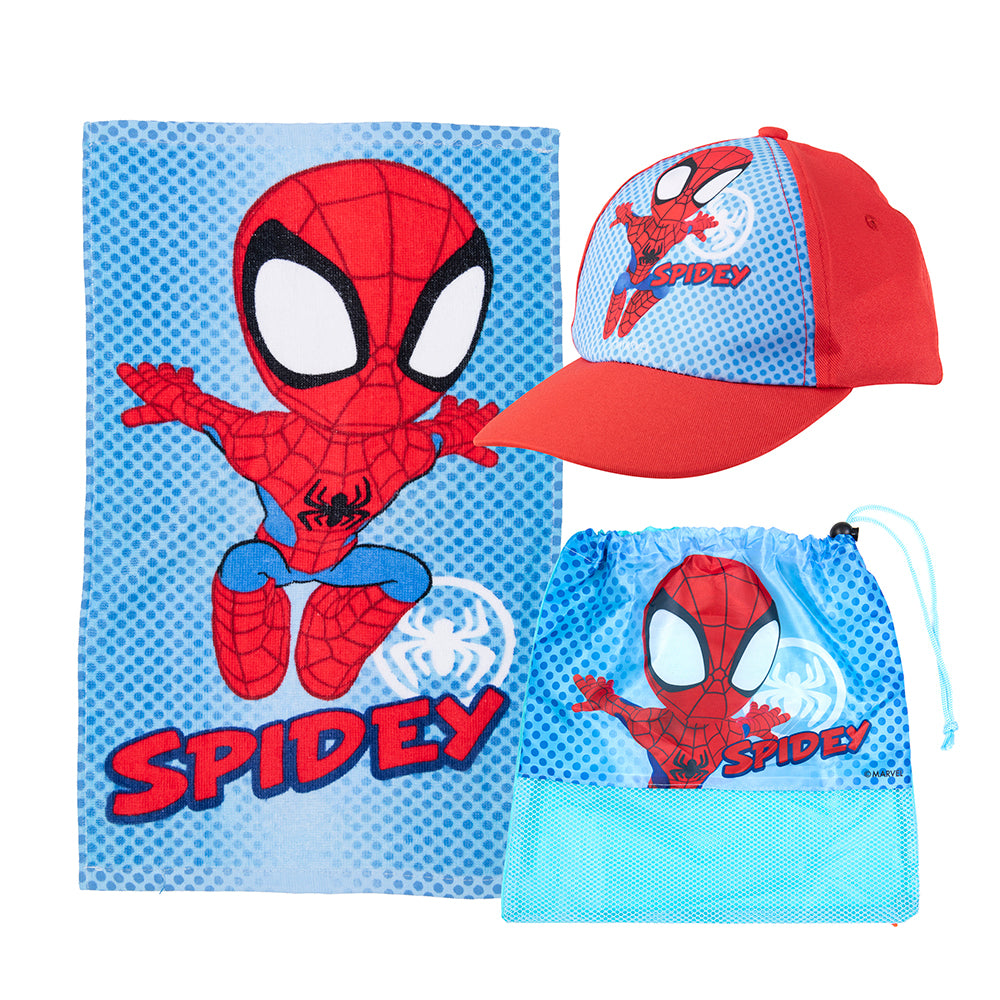 Set Toalla, Jockey y Bolso Spidey Salto