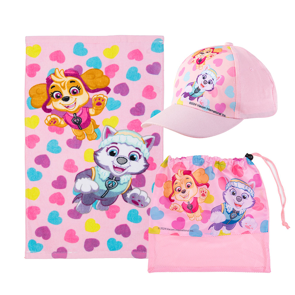 Set Toalla, Jockey y Bolso Paw Patrol Corazones