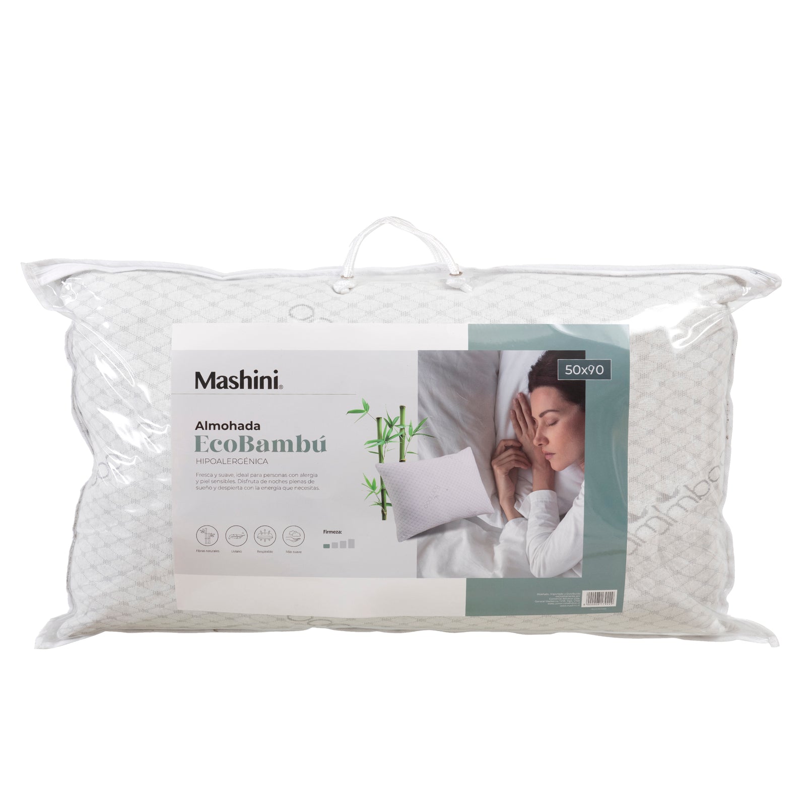 Almohada Bamboo 50x90 cms Blanco