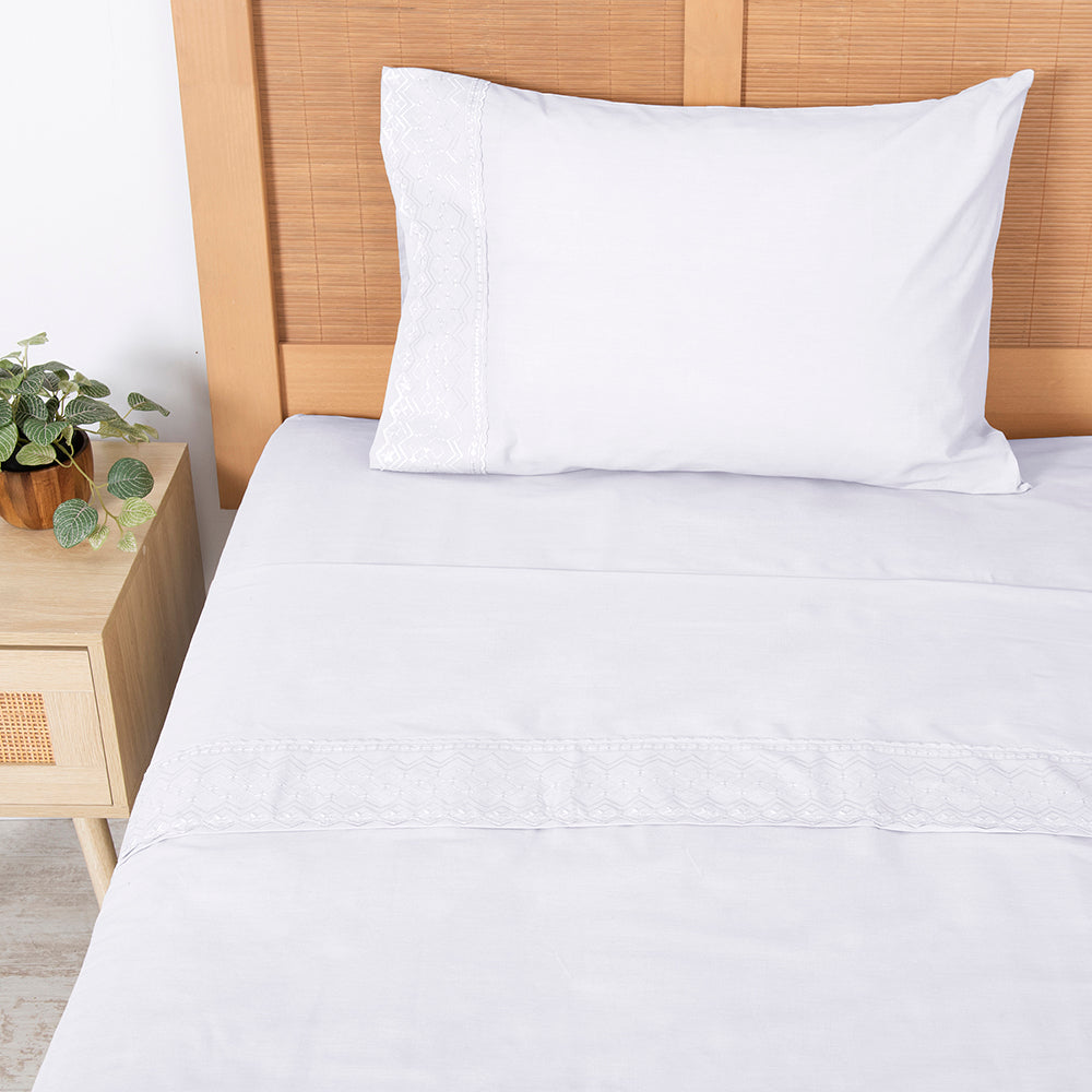 Mashini Sábanas 144 hilos 1.5 Plazas Cama alta calidad diseño exclusivo