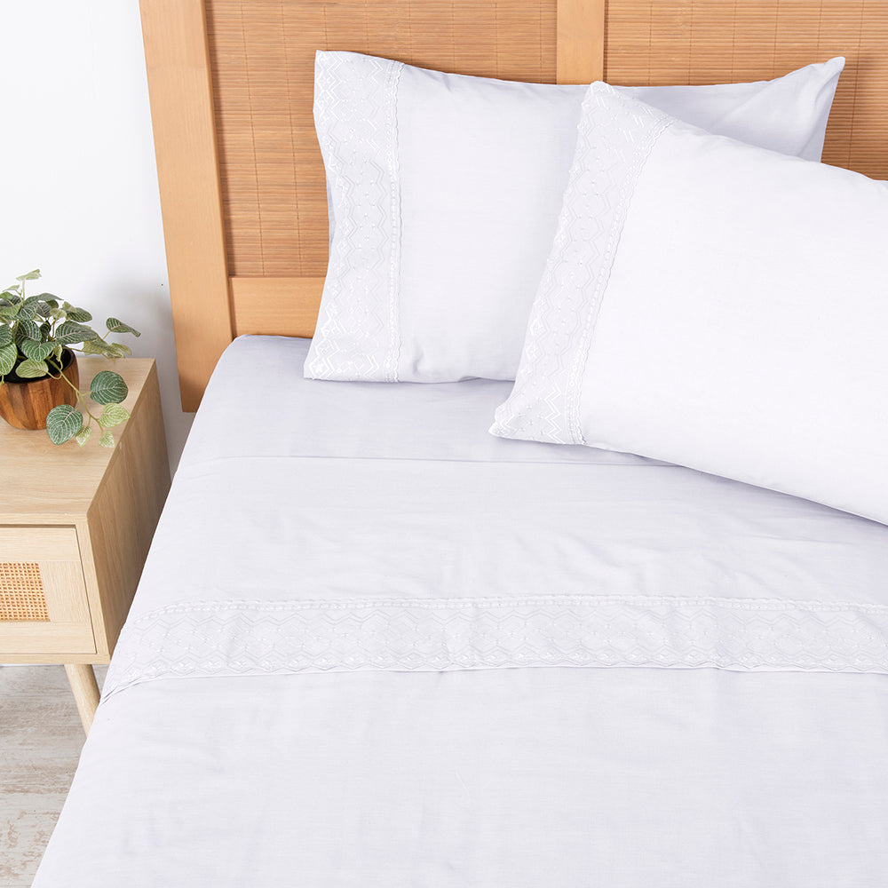 Mashini Sábanas 144 hilos 2 Plazas Cama alta calidad diseño exclusivo