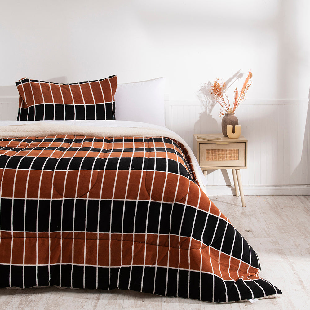 Mashini Plumones coral Invierno 1.5 Plazas Cama alta calidad diseño exclusivo