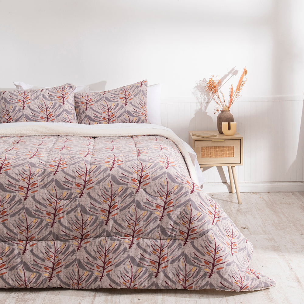 Mashini Plumones coral Invierno King Cama alta calidad diseño exclusivo