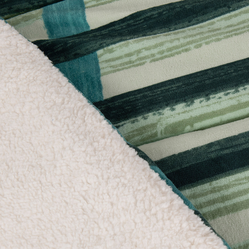 Plumón King Coral Print Sherpa Piano