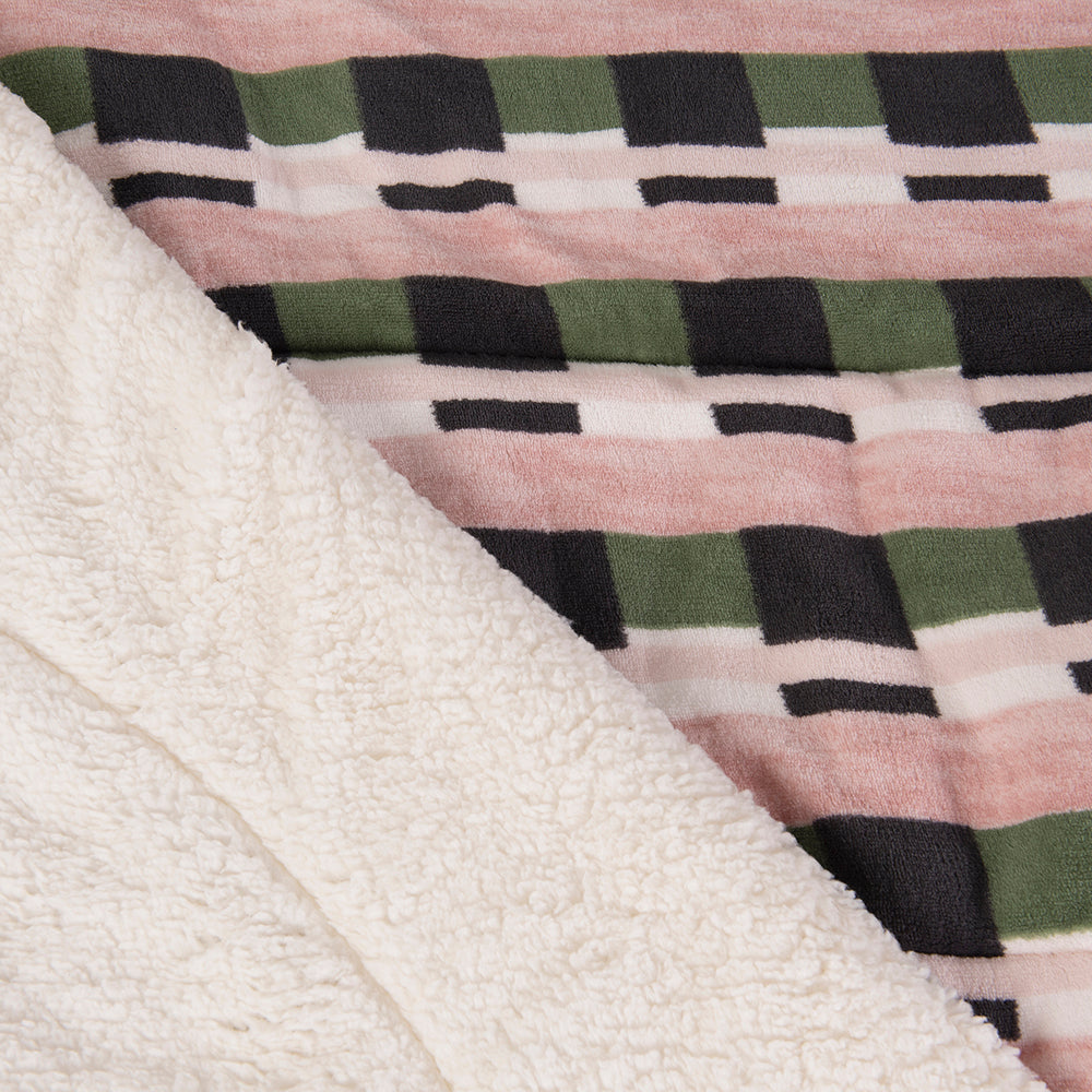 Plumón 2 Plazas Coral Print Sherpa Trama