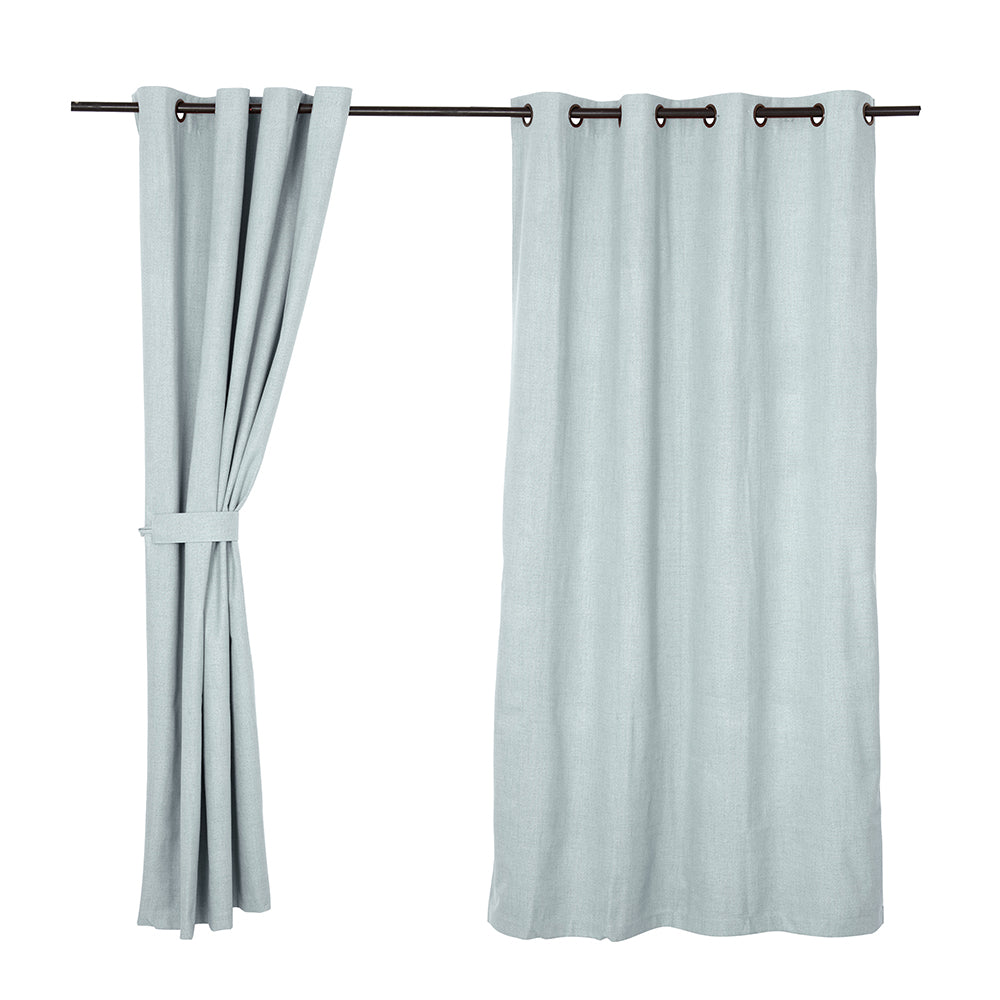 Set Cortinas Blackout Argolla Urbana Celeste