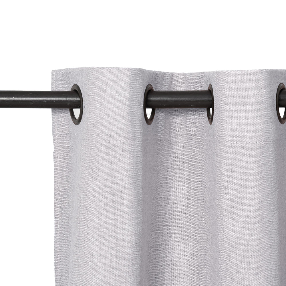 Set Cortinas Blackout Argolla Urbana Gris Claro