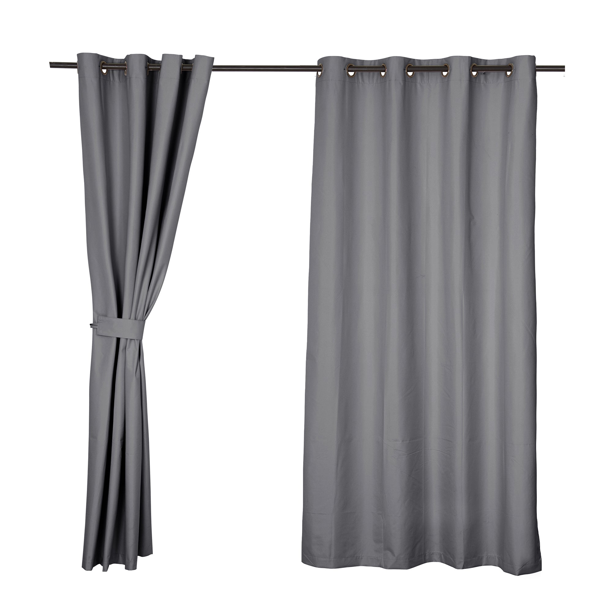 Set Cortinas Blackout Argolla Selecta Marengo