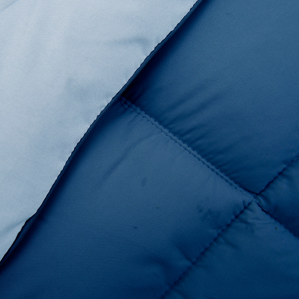 Plumón 2 Plazas Microfibra Porteño Azul - Celeste