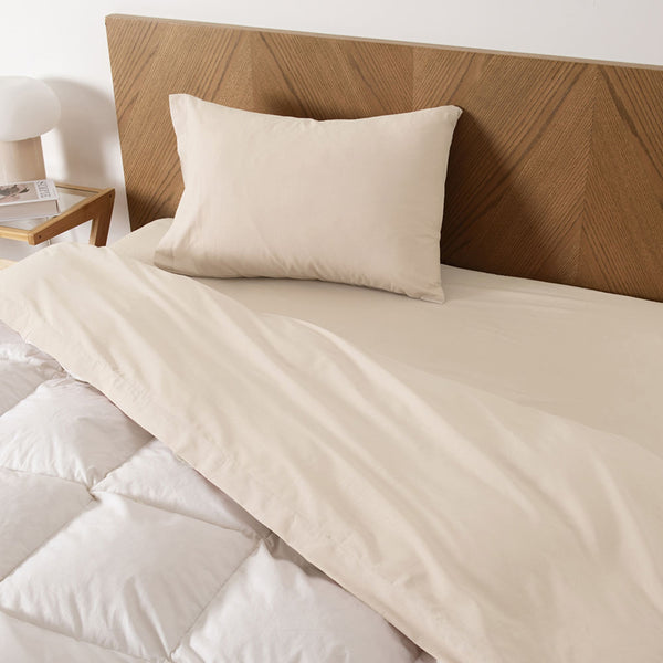 Sábana 1.5 Plazas Percale 300 Hilos Arena