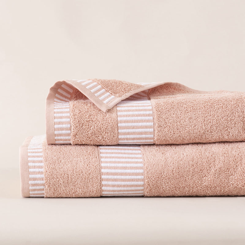 Set 2 Toallas Egyptia 460 grs 70x140/45x90 cm Rosado