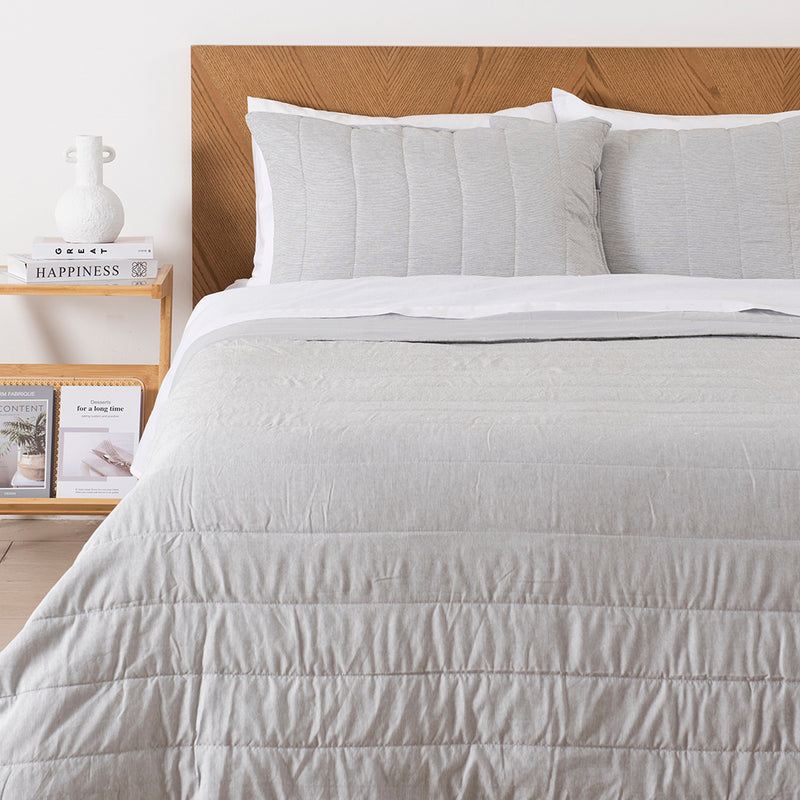 Quilt 2 Plazas Marbella Gris