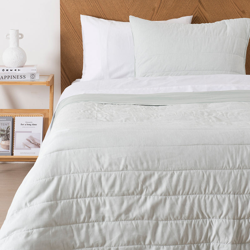 Quilt 1.5 Plazas Marbella Verde