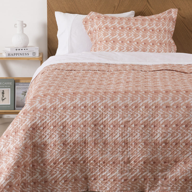 Quilt 1.5 Plazas Madrid Estampado Acuarela