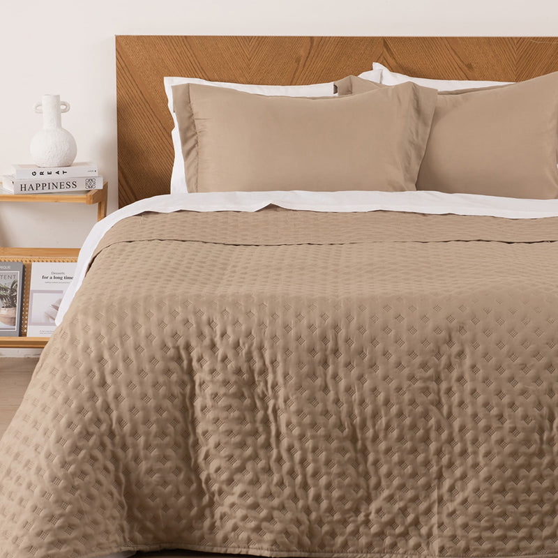 Quilt 2 Plazas Madrid Beige